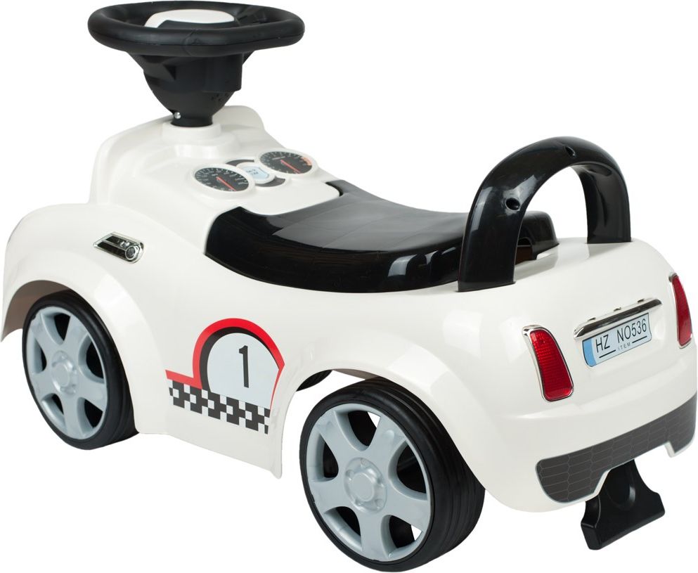 Dětské odrážedlo se zvukem Miniautíčko Bayo white - obrázek 3