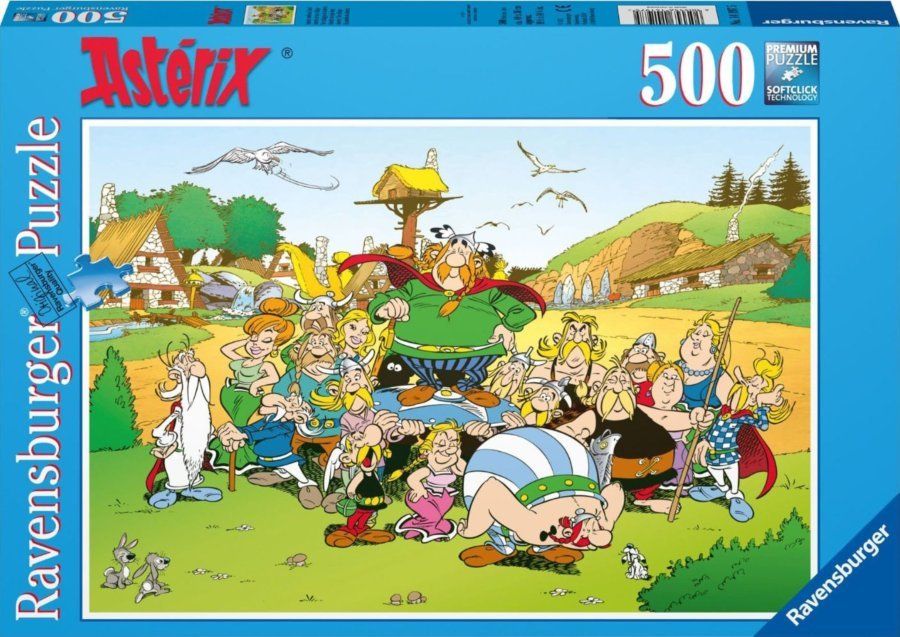 RAVENSBURGER Puzzle Asterix a Obelix: Vesnička 500 dílků - obrázek 2