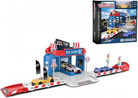 Majorette Creatix Pitstop Vision Gran Turismo a 1 autíčko - obrázek 1