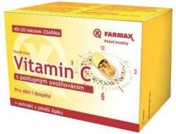 Farmax Vitamin C s postupným uvolňováním 60 tobolek - obrázek 1