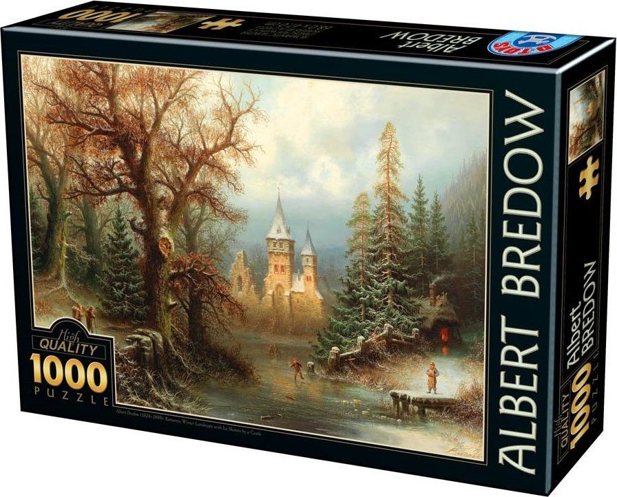 D-TOYS Puzzle Zimní krajina 1000 dílků - obrázek 1