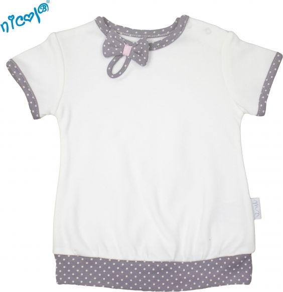 Nicol Bavlněné tričko Nicol, Paula - krátký rukáv, bílé 56 (1-2m) - obrázek 1