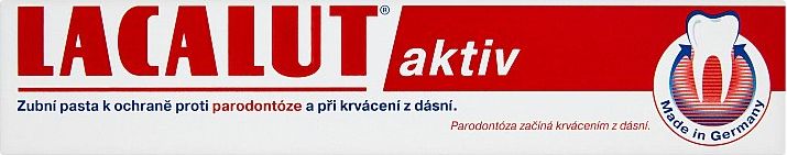 Lacalut Aktiv zubní pasta proti paradontóze 75 ml - obrázek 2