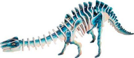 WOODEN TOY / WCK WOODEN TOY , WCK 3D puzzle Apatosaurus malý barevný - obrázek 1