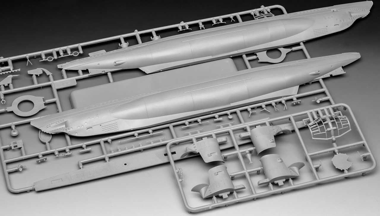 REVELL ModelSet ponorka 65155 - German Submarine Type IIB (1943) (1:144) - obrázek 11