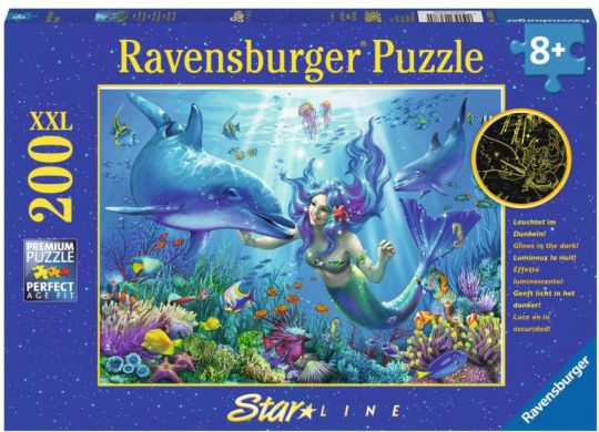 RAVENSBURGER Svítící puzzle Podvodní ráj XXL 200 dílků - obrázek 1