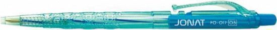 Kuličkové pero "Jonat", modrá náplň, mix barev, 0,25mm, 36ks, stiskací mechanismus, FLEXOFFICE, bal. 36 ks - obrázek 1