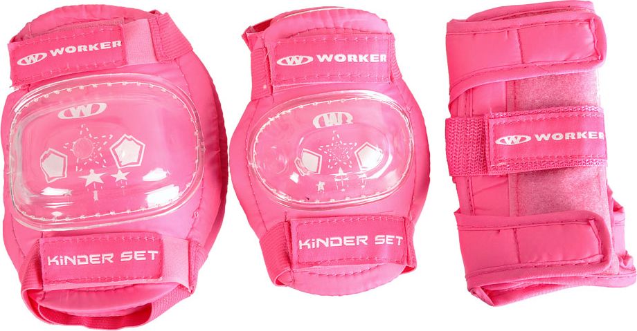 WORKER Kinder Set 6 dílný růžová - L - obrázek 1