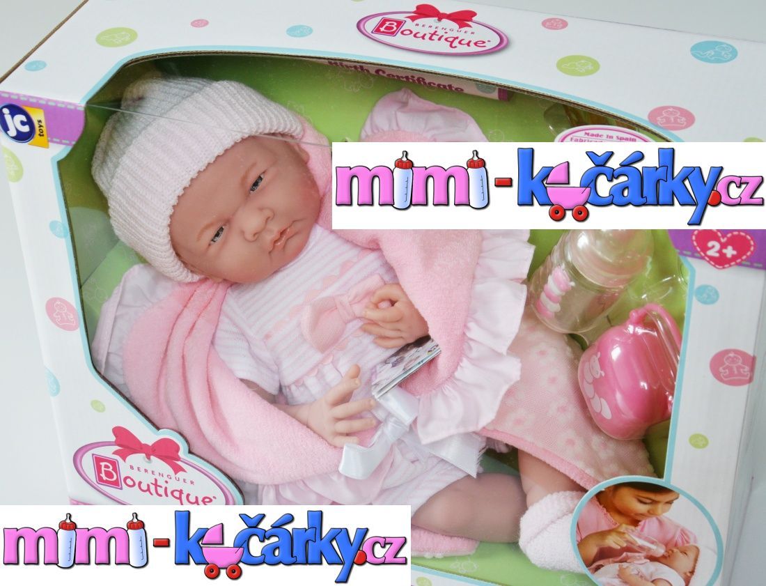 New born Berenguer holčička s výbavičkou 39 cm - obrázek 4