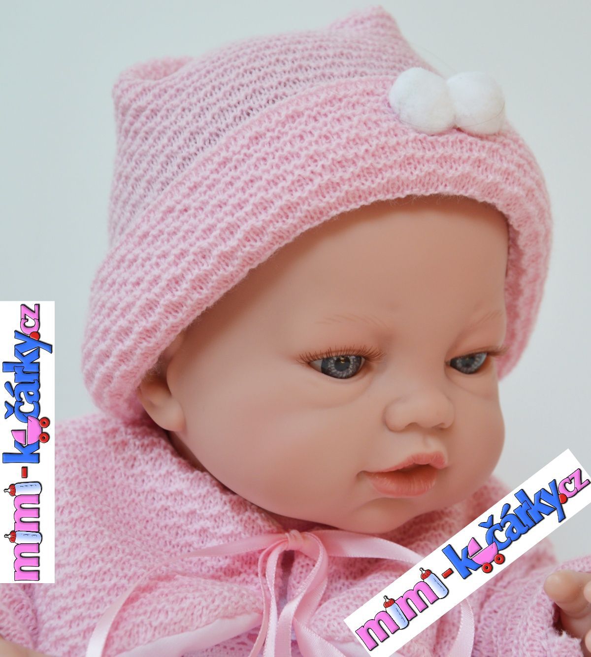 Realistické miminko Berbesa Angels v oblečku 42cm - obrázek 2