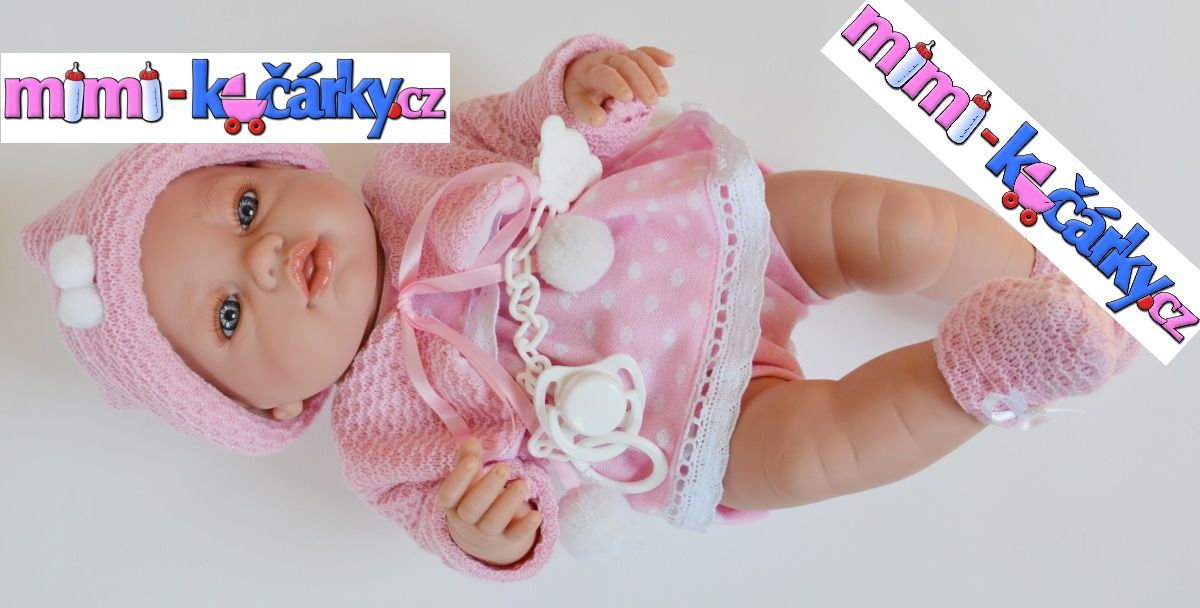 Realistické miminko Berbesa Angels v oblečku 42cm - obrázek 5