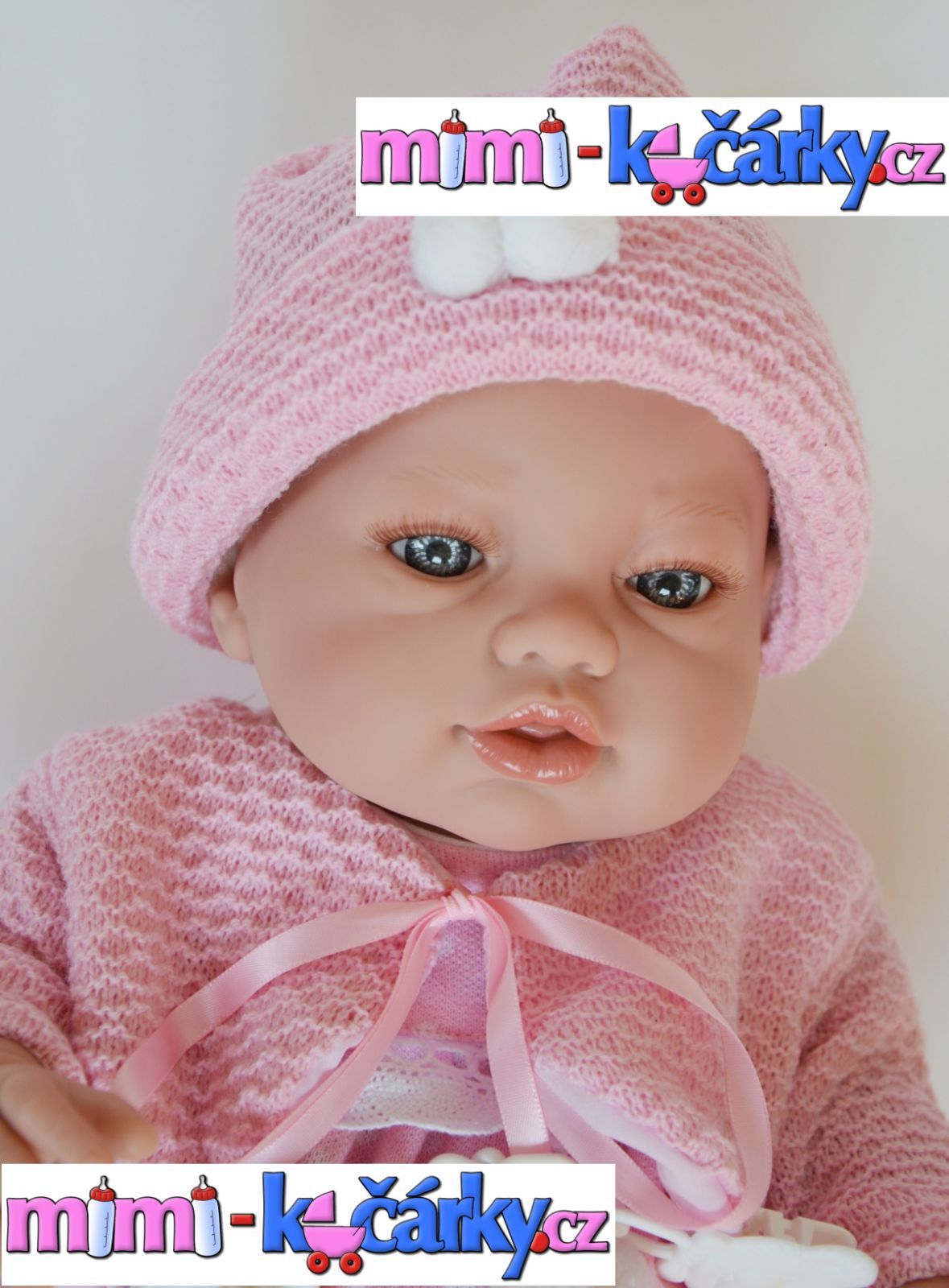 Realistické miminko Berbesa Angels v oblečku 42cm - obrázek 6