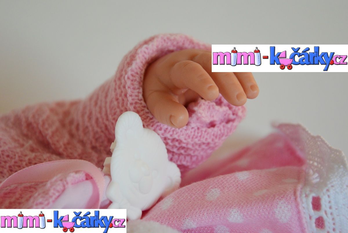 Realistické miminko Berbesa Angels v oblečku 42cm - obrázek 10