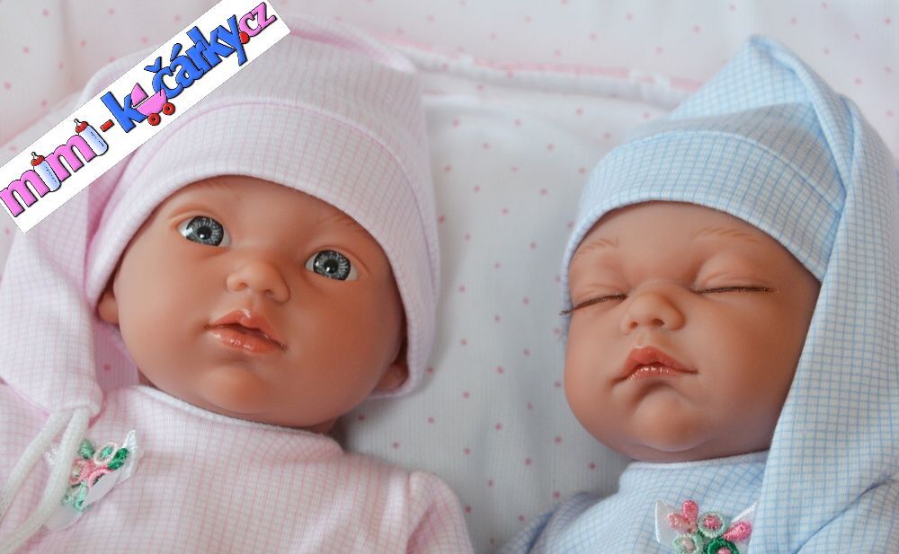 Dvojčátka Arias s přenosnou taškou 28 cm - obrázek 6