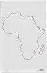 Mapa Afriky – slepá - obrázek 1