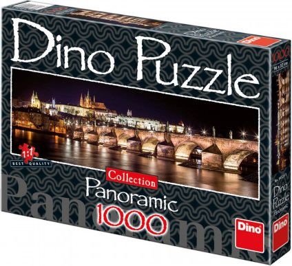 Dino HRADČANY V NOCI 1000 dílků - obrázek 1