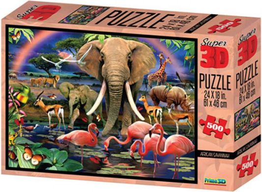 PRIME 3D Puzzle Safari 3D 500 dílků - obrázek 1