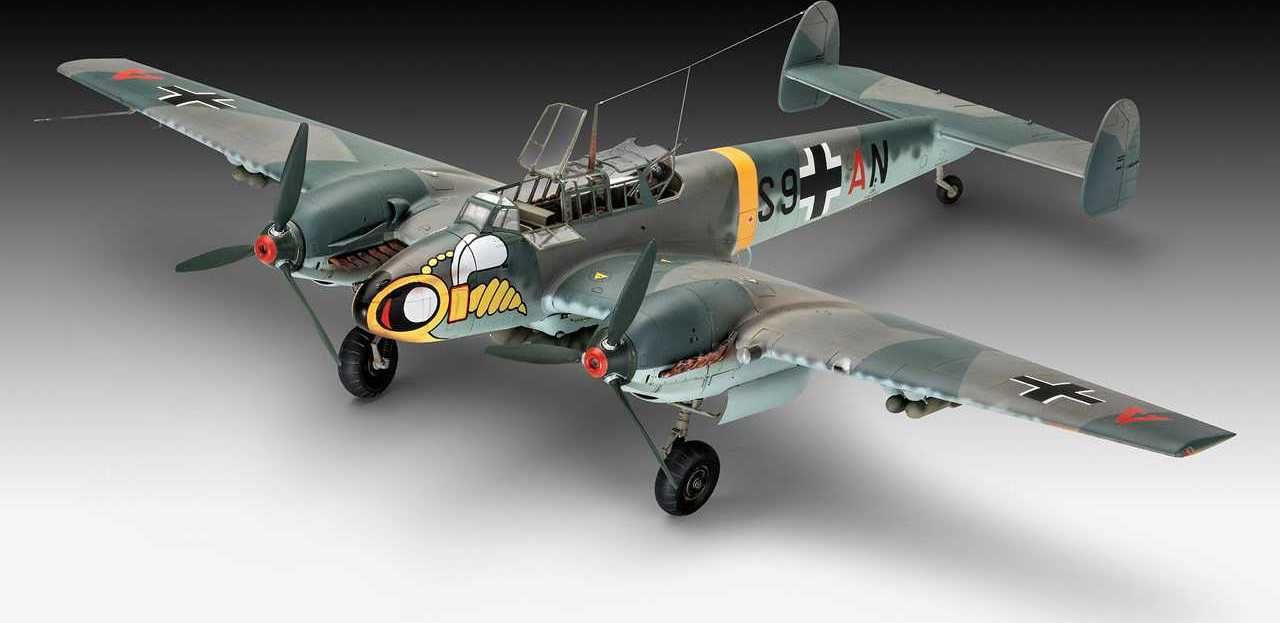 REVELL Plastic ModelKit letadlo 04961 - Messerschmitt Bf110 C-2/C-7 (1:32) - obrázek 9