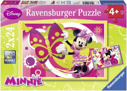 RAVENSBURGER Puzzle Den s Minnie 2x24 dílků - obrázek 1
