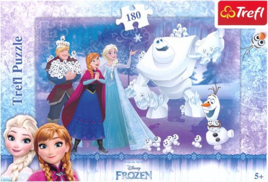TREFL Puzzle Ledové království: Sněhuláčci 180 dílků - obrázek 1