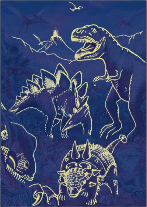 DINO Svítící puzzle Svět dinosaurů XL 100 dílků - obrázek 2