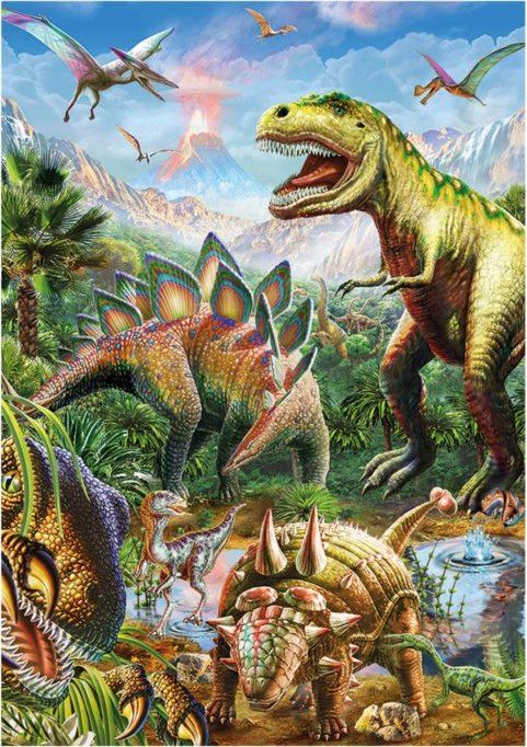 DINO Svítící puzzle Svět dinosaurů XL 100 dílků - obrázek 3