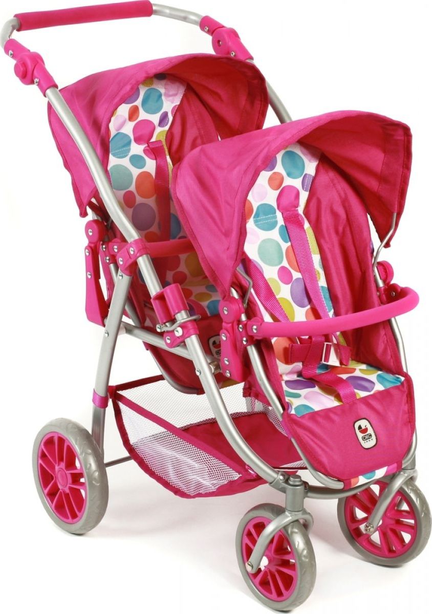 Bayer Chic Kočárek pro panenky Vario - Pinky Bubbles - obrázek 1