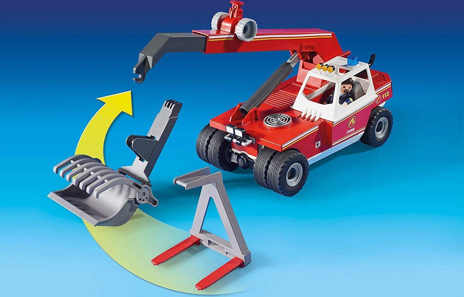 PLAYMOBIL Hasičský teleskopický nakladač 9465 - obrázek 3