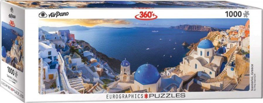 EUROGRAPHICS Panoramatické puzzle Santorini, Řecko 1000 dílků - obrázek 3