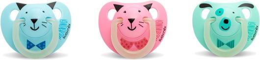 SUAVINEX Dudlík noční anatomický silikon (0-6m) – modrý - obrázek 2