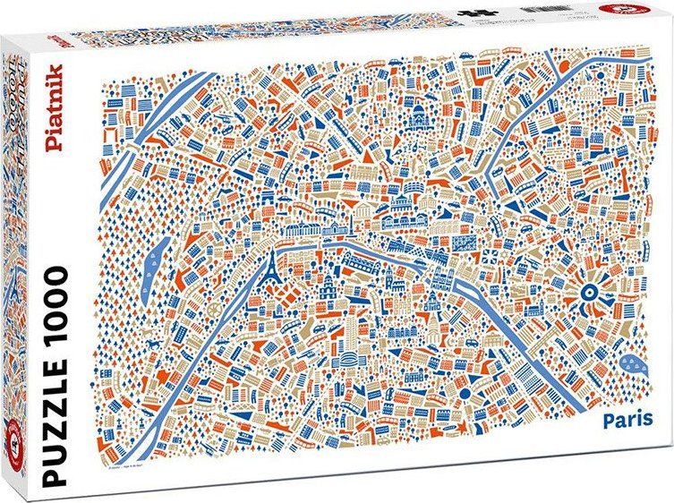 PIATNIK Puzzle Paříž, Francie 1000 dílků - obrázek 2