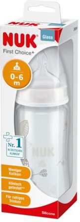 NUK FC+ Láhev sklo 240ml SI,M - obrázek 1