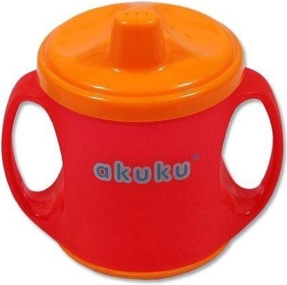 Hrníček s pítkem, Akuku, červený - obrázek 1