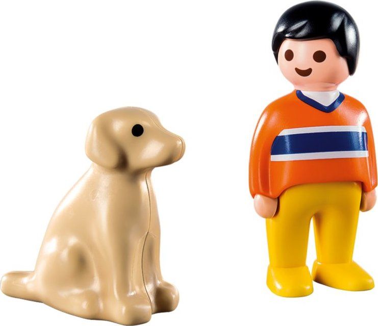 PLAYMOBIL Muž se psem (1.2.3) 9256 - obrázek 2