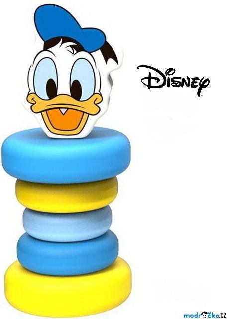 Chrastítko - Hračka do ruky, Dřevěný Kačer Donald (Disney Derrson) - obrázek 1