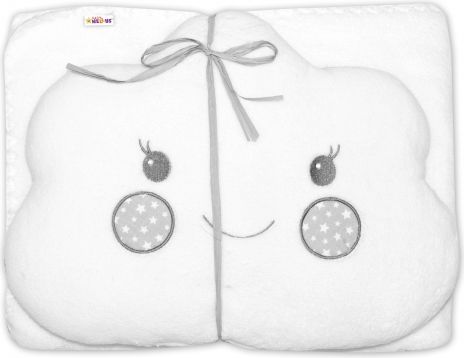 Dětská sada deka + polštářek Mráček Baby Nellys ® - bílá - obrázek 1