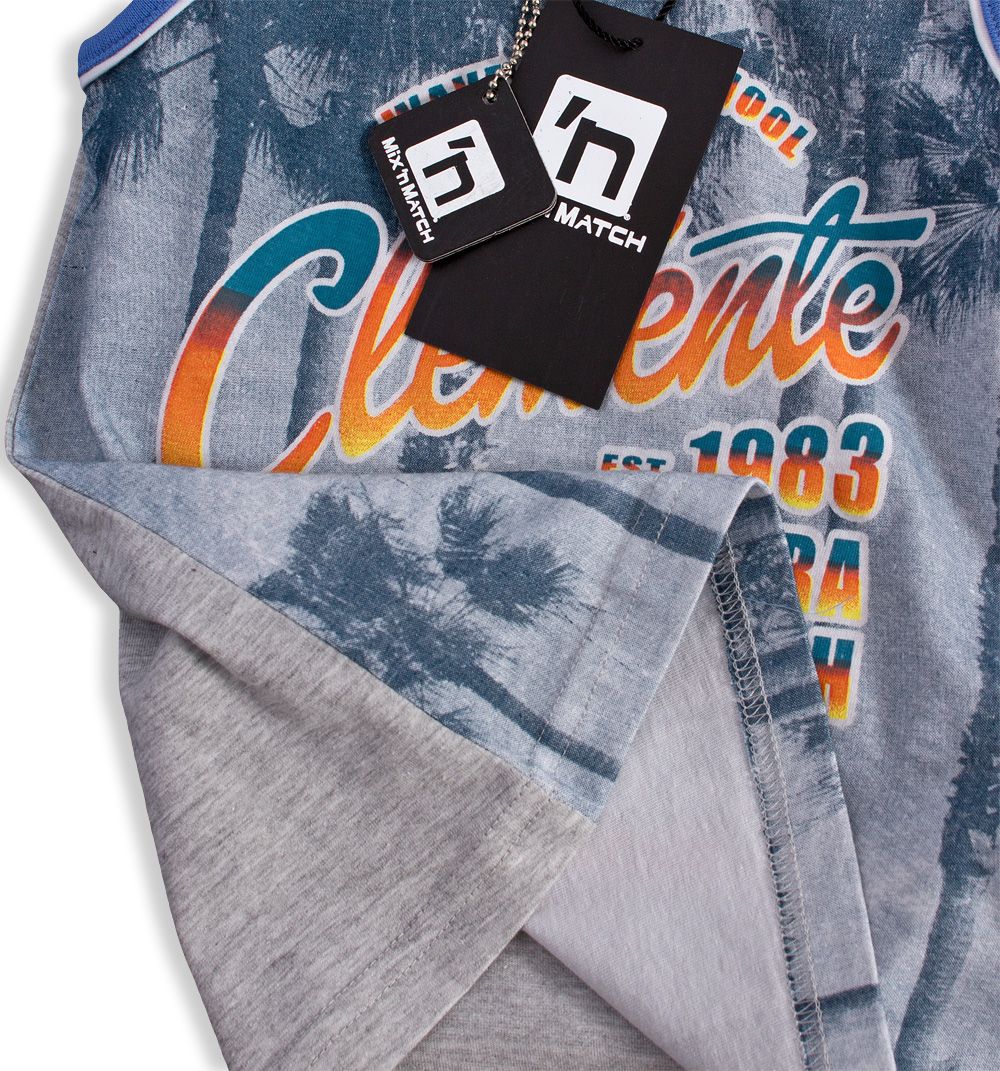Chlapecký letní komplet Mix´nMATCH SURF SCHOOL šedý Velikost: 116 - obrázek 4