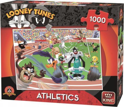 KING Puzzle Looney Tunes: Atletika 1000 dílků - obrázek 1