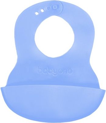 Silikonový bryndák BABY ONO - modrý - obrázek 1