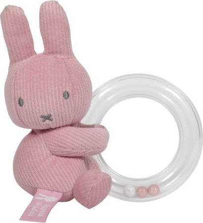 Tiamo Chrastící kroužek miffy pink babyrib - obrázek 1