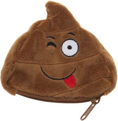 Plyšová peněženka emoji hovínko 10 cm - obrázek 1