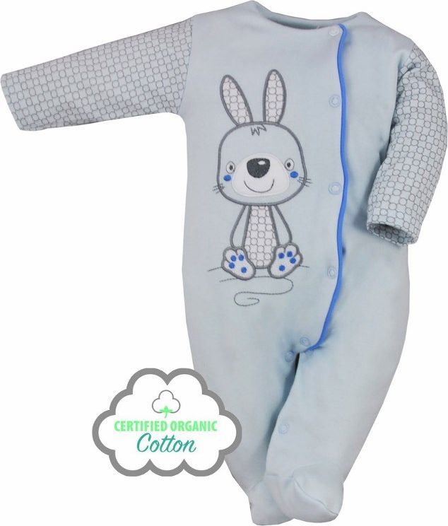 Kojenecký BIO overal Koala Bunny modrý Modrá 74 (6-9m) - obrázek 1