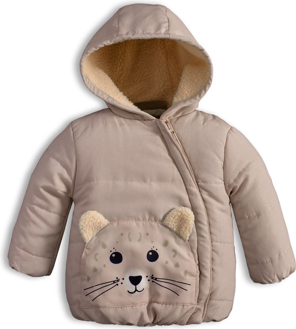 Dětská zimní bunda KNOT SO BAD ANIMALS béžová Velikost: 80 - obrázek 1