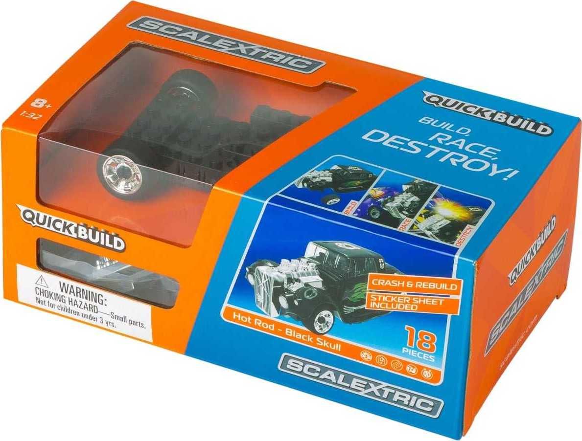 Autíčko QUICK BUILD Super Resistant SCALEXTRIC C3708 - Team Hot-Rod - blue (1:32) - obrázek 3