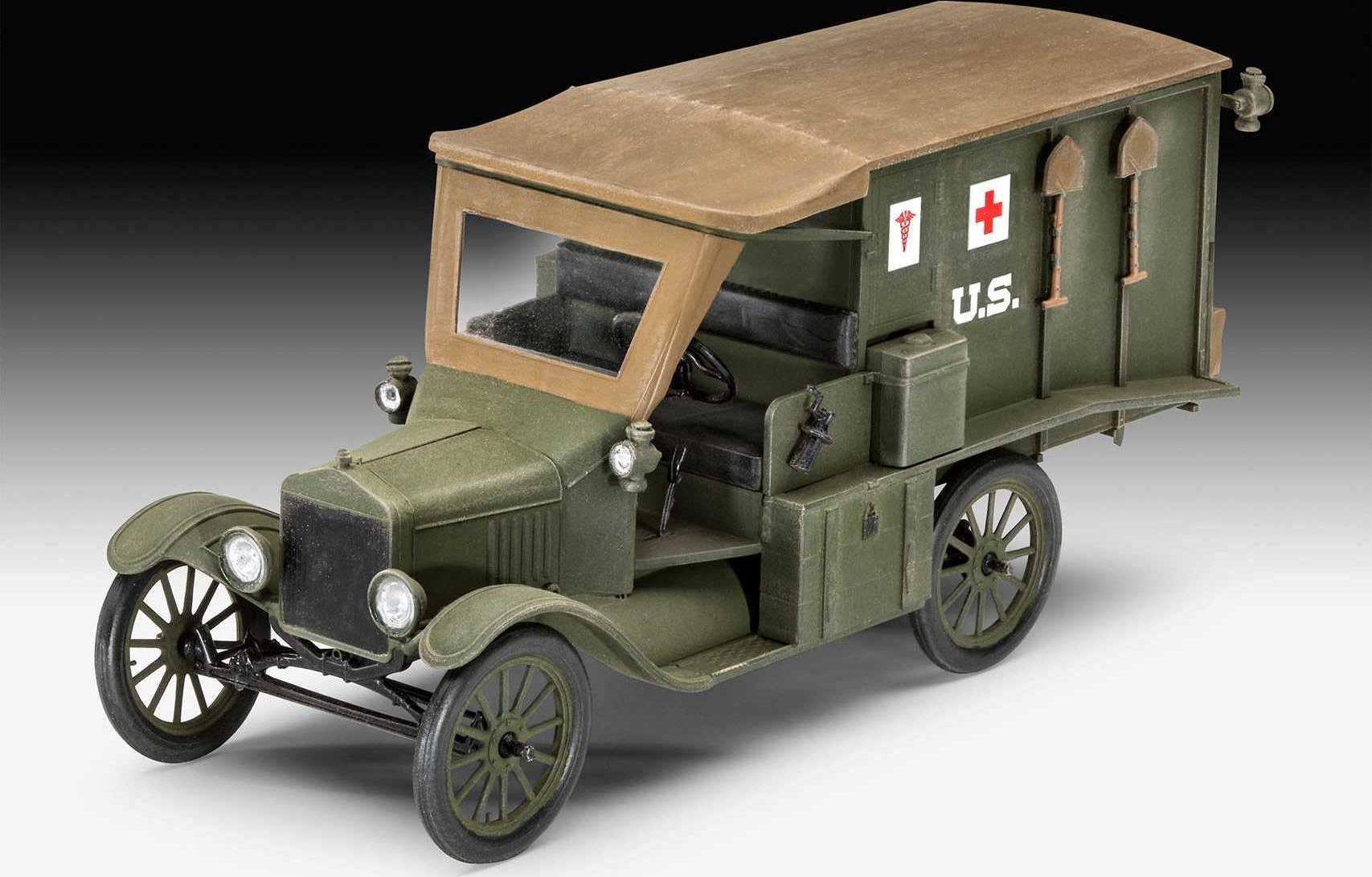 REVELL Plastic ModelKit military 03285 - Model T 1917 Ambulance (1:35) - obrázek 10