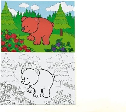 Teddies Omalovánky Moje první zvířátka lesní 21x14,5cm MPLZ - obrázek 3