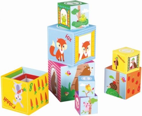 Lelin Pyramida z kostek Les - obrázek 1