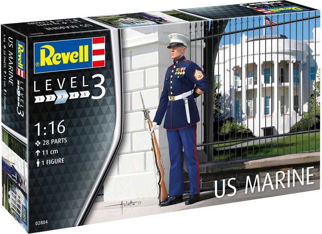 REVELL Plastic ModelKit figurka 02804 - US Marine (1:16) - obrázek 1