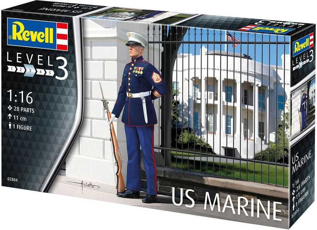 REVELL Plastic ModelKit figurka 02804 - US Marine (1:16) - obrázek 2