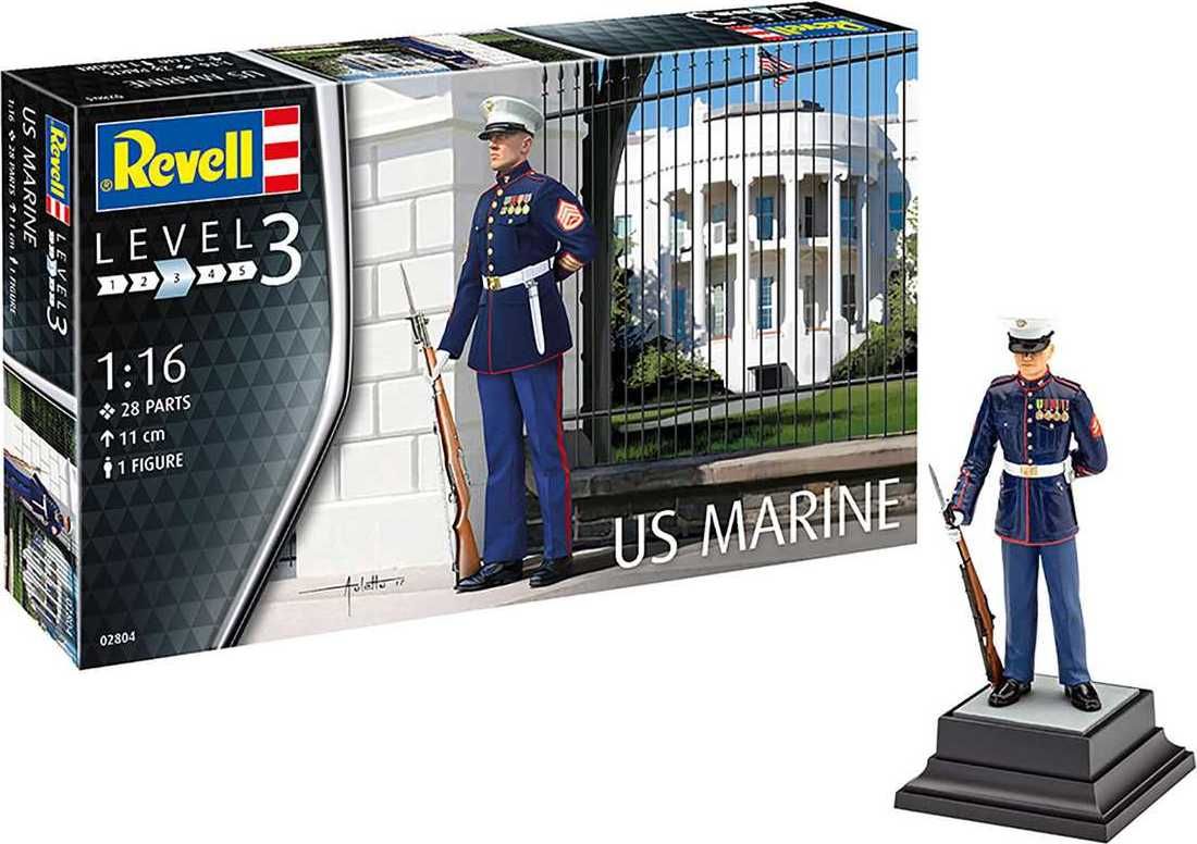 REVELL Plastic ModelKit figurka 02804 - US Marine (1:16) - obrázek 10